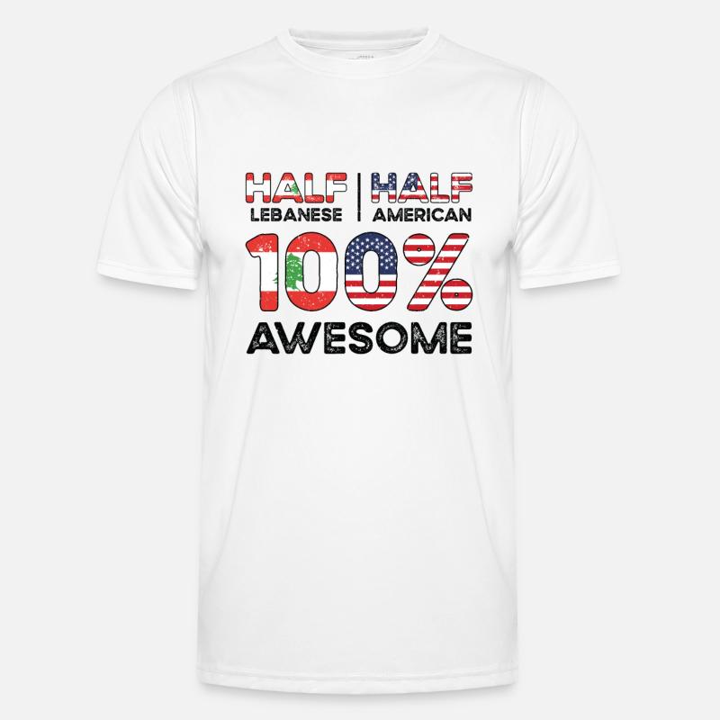 Né Liban Liban États-Unis T-shirt sport Homme