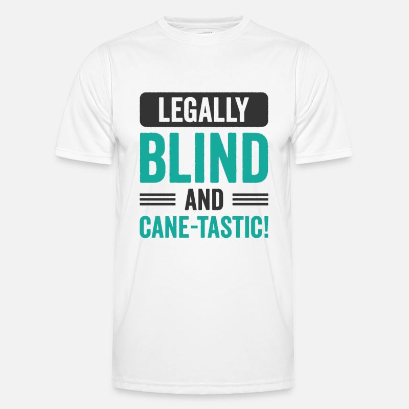 Braille Blind Blindness Awareness Visually Men's Functional T-Shirt