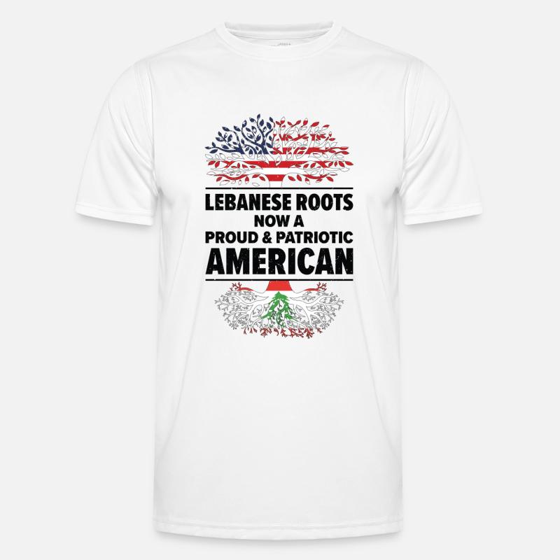 Né Liban Liban États-Unis T-shirt sport Homme