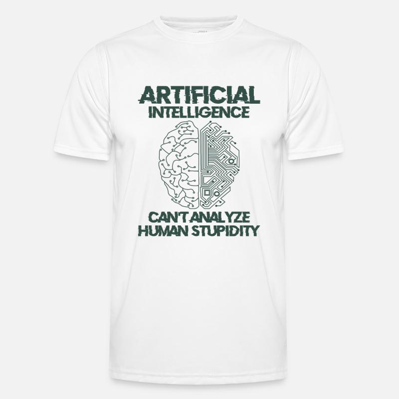Künstliche Intelligenz Programmierer Gehirn Männer Funktions-T-Shirt