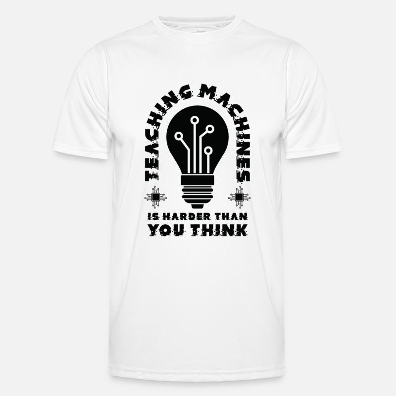 Teaching Machine Learning Artificial Intelligence Men's Functional T-Shirt