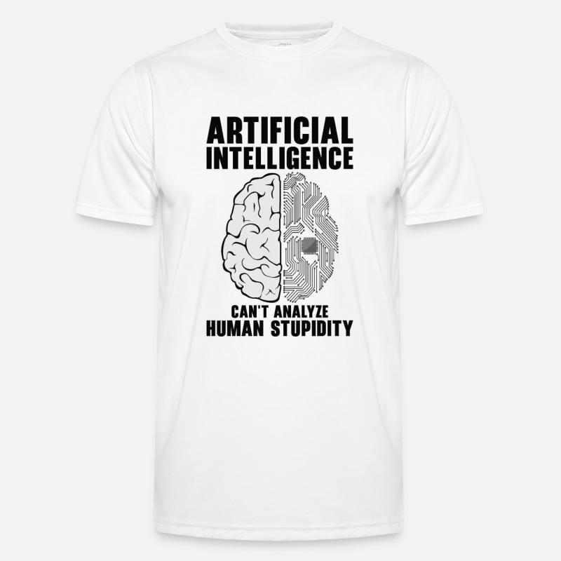 Künstliche Intelligenz Programmierer Gehirn Männer Funktions-T-Shirt