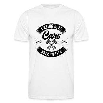 Automechaniker Auto-Motor-Reparatur - Männer Funktions-T-Shirt - Weiß - Vorne - AI Model Male 178 dark (178cm)