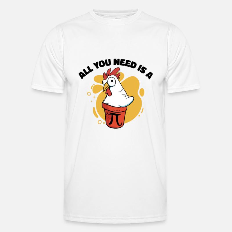 Pi Day Math Pie Chicken Pot Nombre Pi T-shirt sport Homme