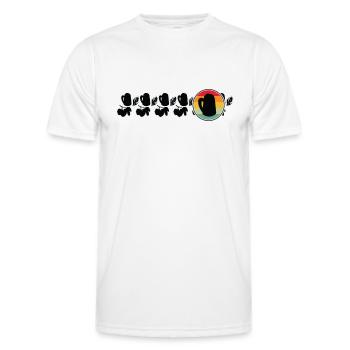 Home Brewing Craft Beer Hops Beer Enthusiast - Men's Functional T-Shirt - white - Front - AI Model Male 178 dark (178cm)