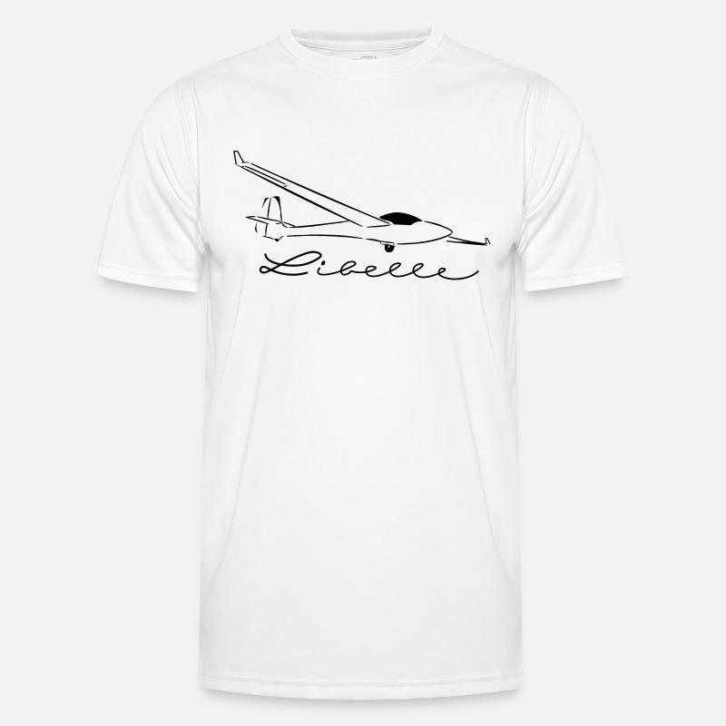 libelle_winglets - Männer Funktions-T-Shirt - Weiß