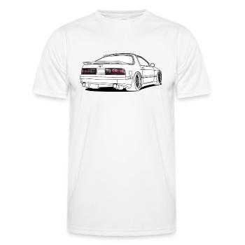 old rx7 white - Männer Funktions-T-Shirt - Weiß - Vorne - AI Model Male 178 dark (178cm)
