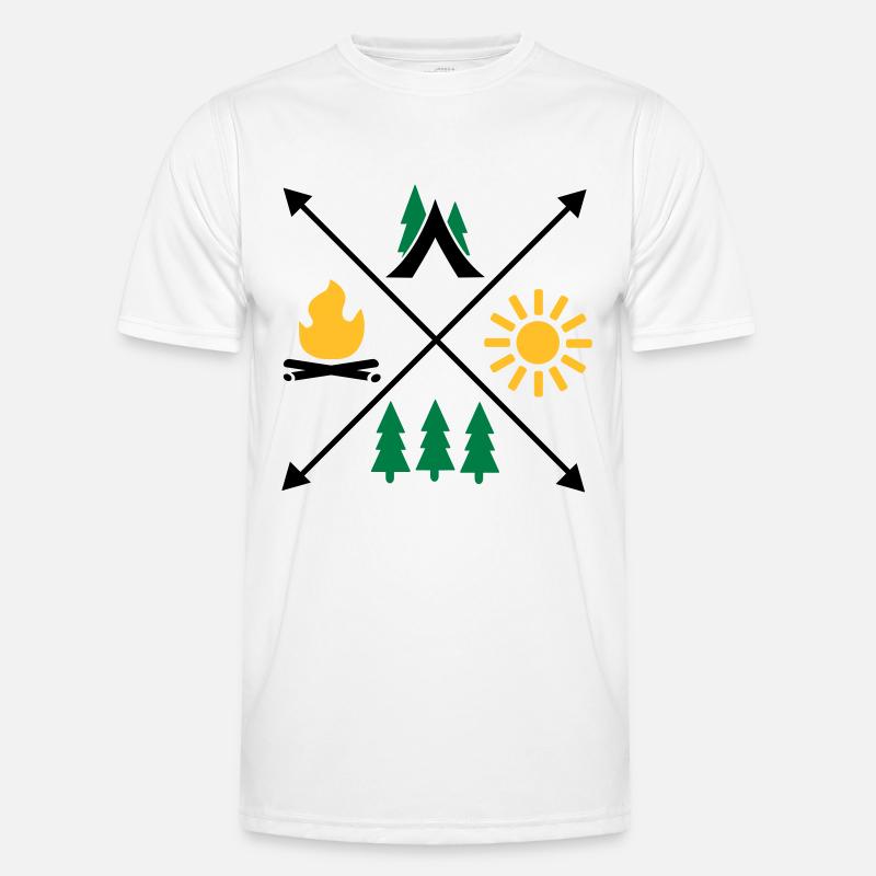Camping - Men's Functional T-Shirt - white