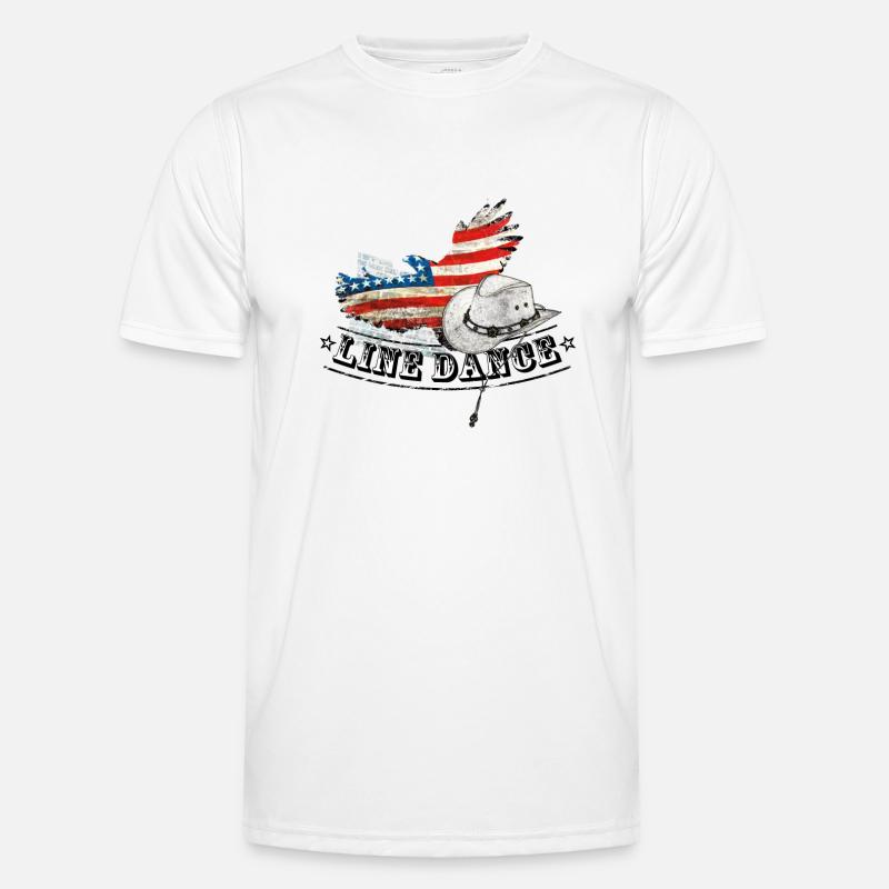 line dance Men's Functional T-Shirt