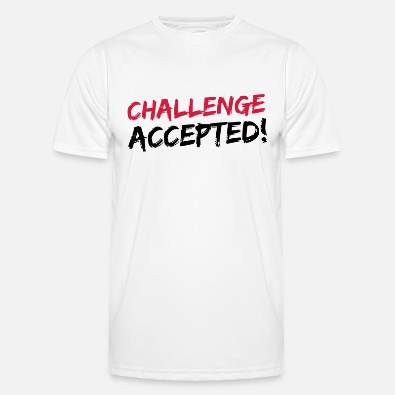 Challenge Accepted Männer Funktions-T-Shirt