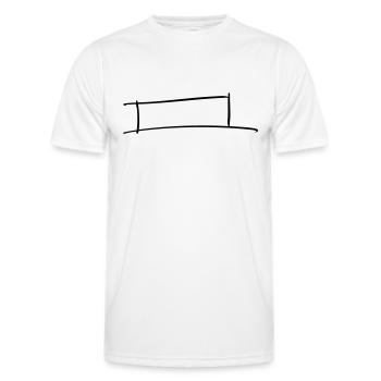 Decorative frame. Banner / Name Badge Template. - Men's Functional T-Shirt - white - Front - AI Model Male 178 dark (178cm)