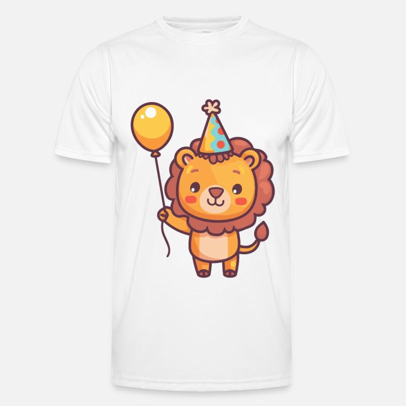 Leo Birthday Comic - Men's Functional T-Shirt - white