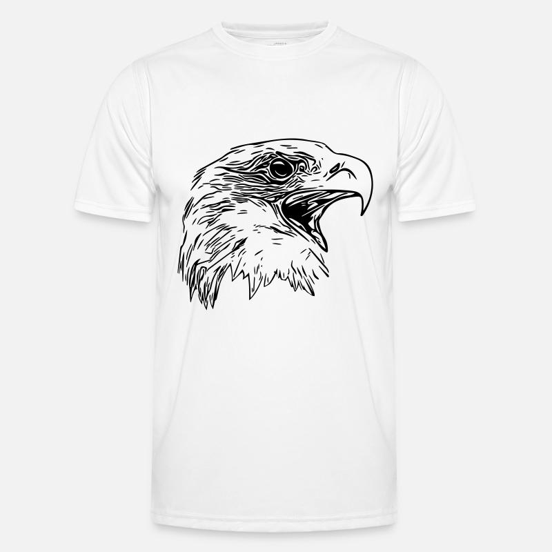 Tête d’aigle - Oiseau de prédant Royal Vector T-shirt sport Homme