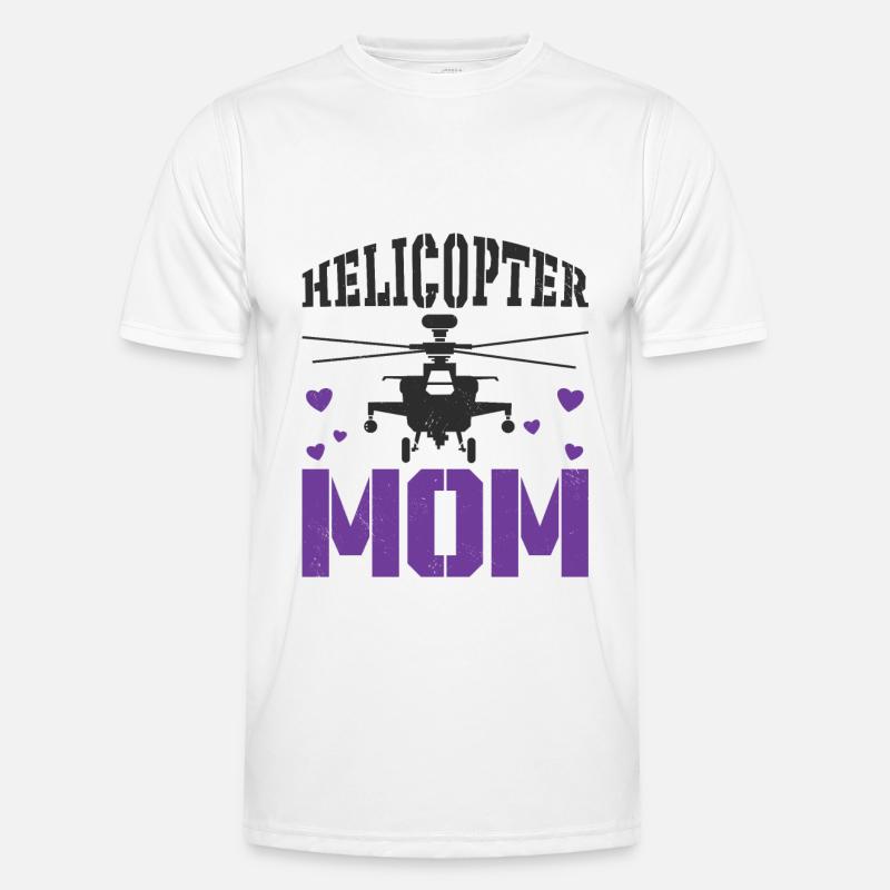 Helikopter Mama Kinder Mutter Eltern Männer Funktions-T-Shirt
