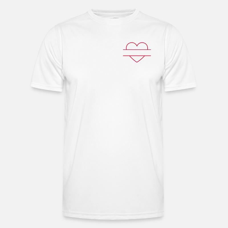 Heart can be personalized Men's Functional T-Shirt