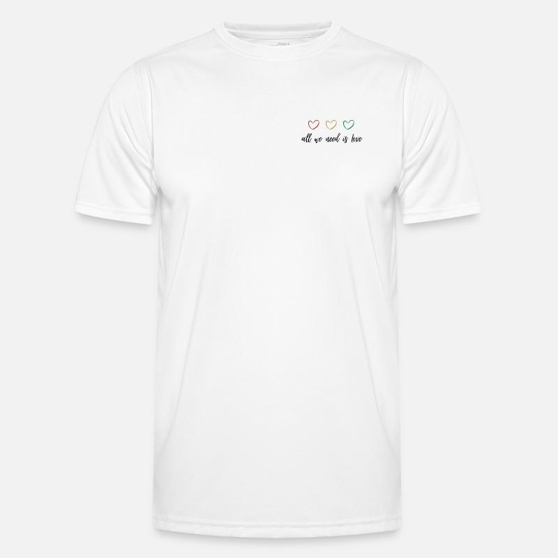 Liebe und Hoffnung Männer Funktions-T-Shirt