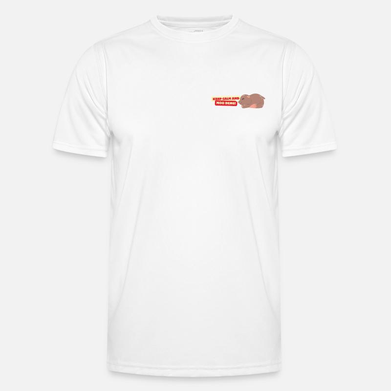 Moo Deng! - Men's Functional T-Shirt - white