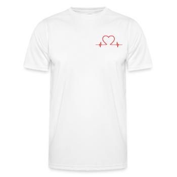 TOUJOURS VIVANT - T-shirt sport Homme - blanc - Devant - AI Model Male 178 dark (178cm)