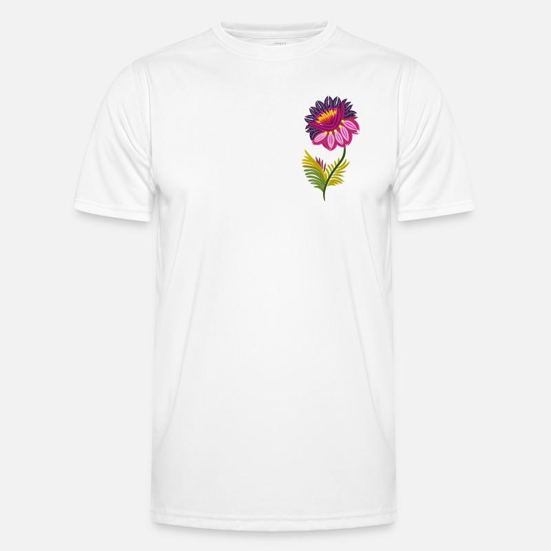Schöne isolierte Blumen Männer Funktions-T-Shirt