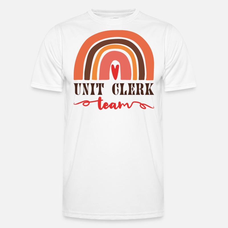 Rainbow Unit Supervisory Clerk Team Men's Functional T-Shirt