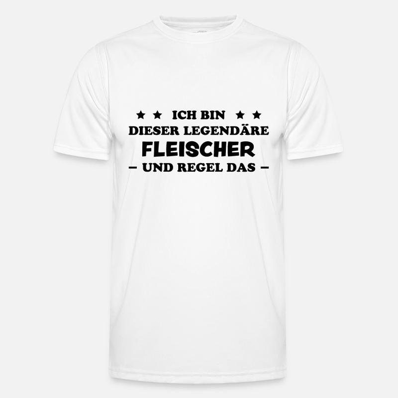 Fleischer Metzger Lustig Spruch Fleischer Geschenk Männer Funktions-T-Shirt