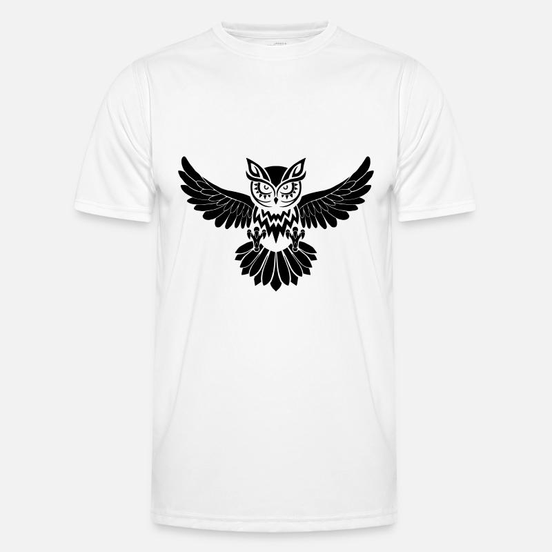 Eule Männer Funktions-T-Shirt