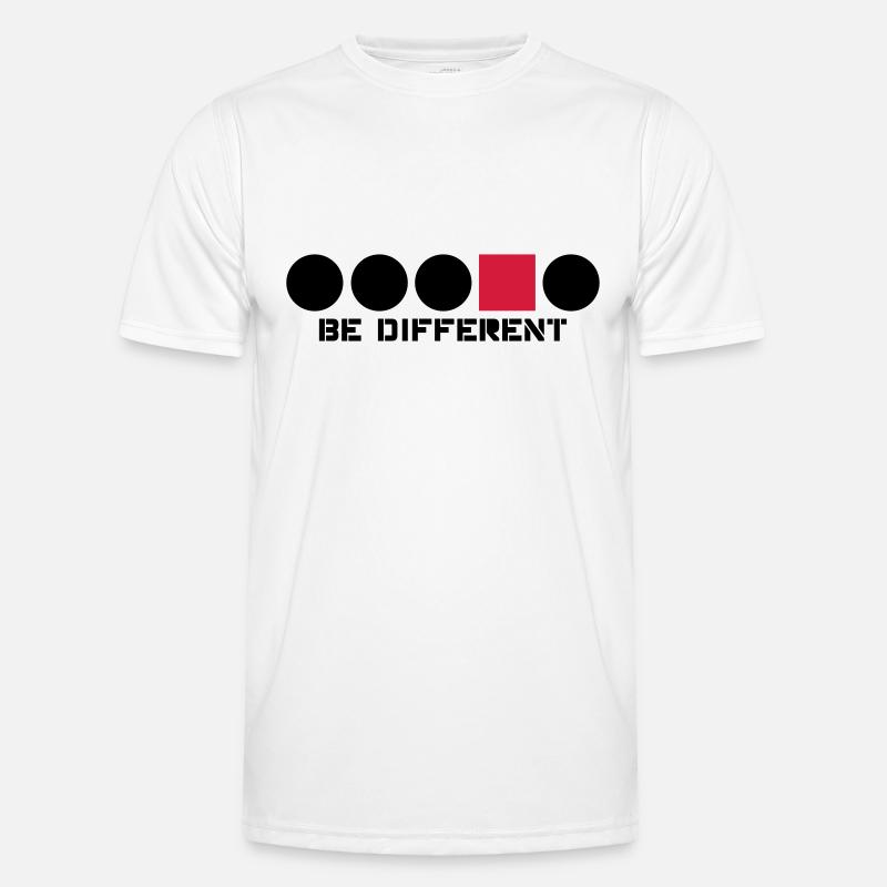 Forme circulaire rectangle Anders bords angulaire T-shirt sport Homme