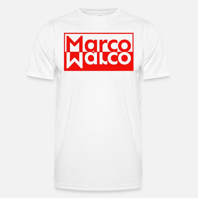 Text mirror Last name First name Marco Men's Functional T-Shirt