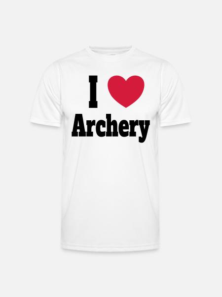 ilovearchery - Men's Functional T-Shirt - white