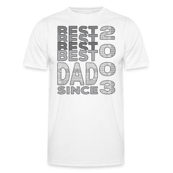 Bester Papa der Welt seit 2003 Vatertag Geburtstag - Männer Funktions-T-Shirt - Weiß - Vorne - AI Model Male 178 dark (178cm)