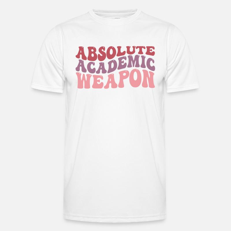Student Absolute Academic Weapon - Men's Functional T-Shirt - white
