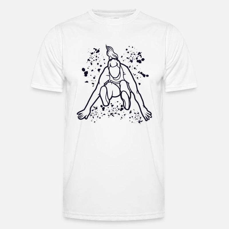 Weitspringer Weitspringen Kinder Weitsprung Männer Funktions-T-Shirt