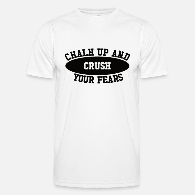 Bouldering Chalk Up Boulderer Men's Functional T-Shirt