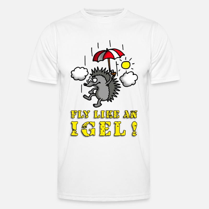 fly_like_an_igel_a Männer Funktions-T-Shirt