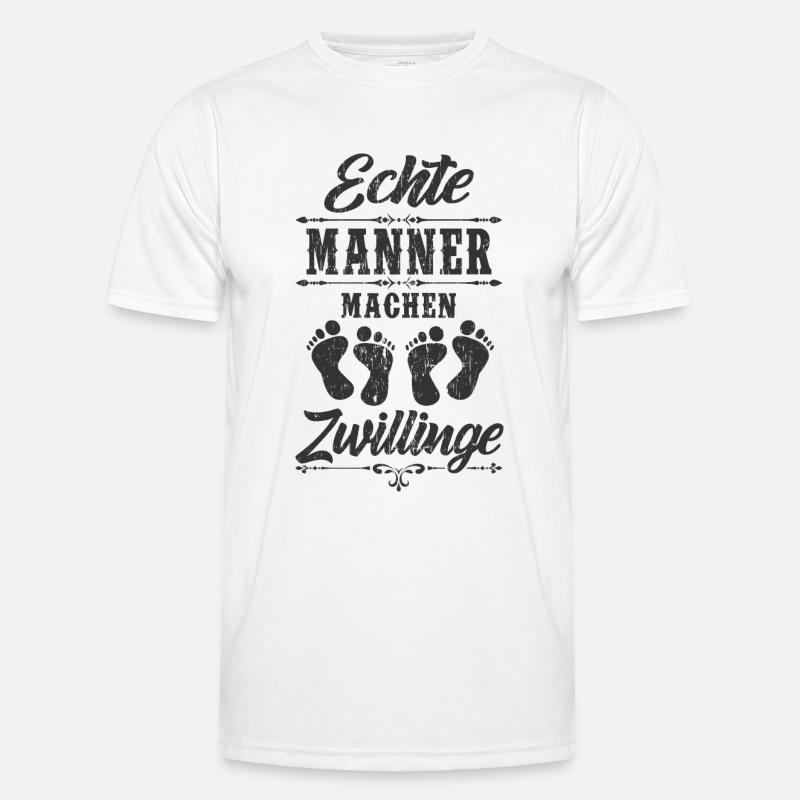 Zwillinge Männer Funktions-T-Shirt