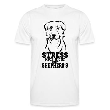 Australian Shepherd - Männer Funktions-T-Shirt - Weiß - Vorne - AI Model Male 178 dark (178cm)