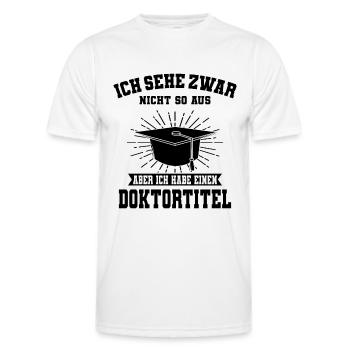 Doktortitel - Männer Funktions-T-Shirt - Weiß - Vorne - AI Model Male 178 dark (178cm)