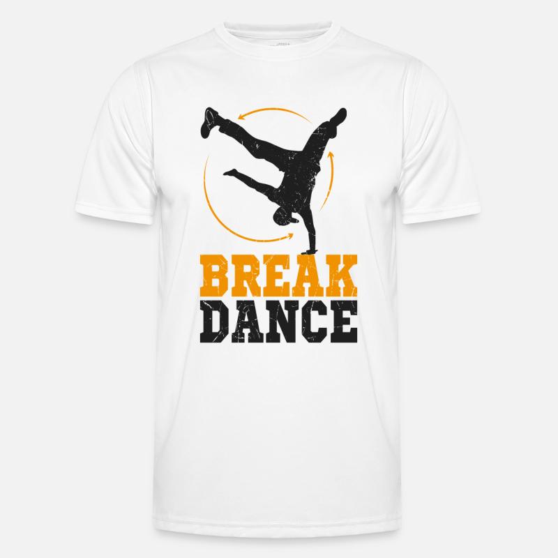 break dancing - Men's Functional T-Shirt - white