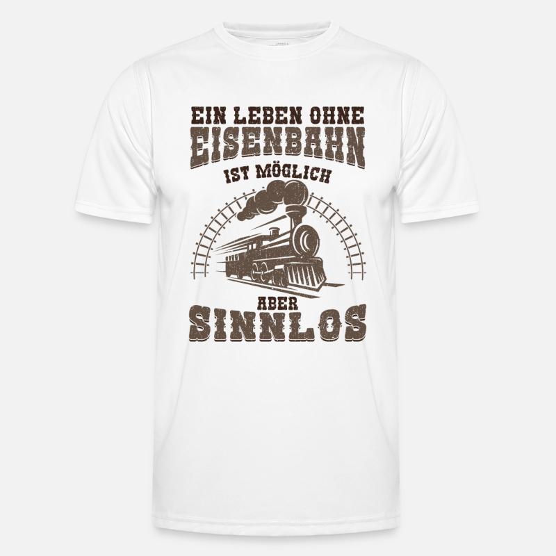 Eisenbahn Männer Funktions-T-Shirt