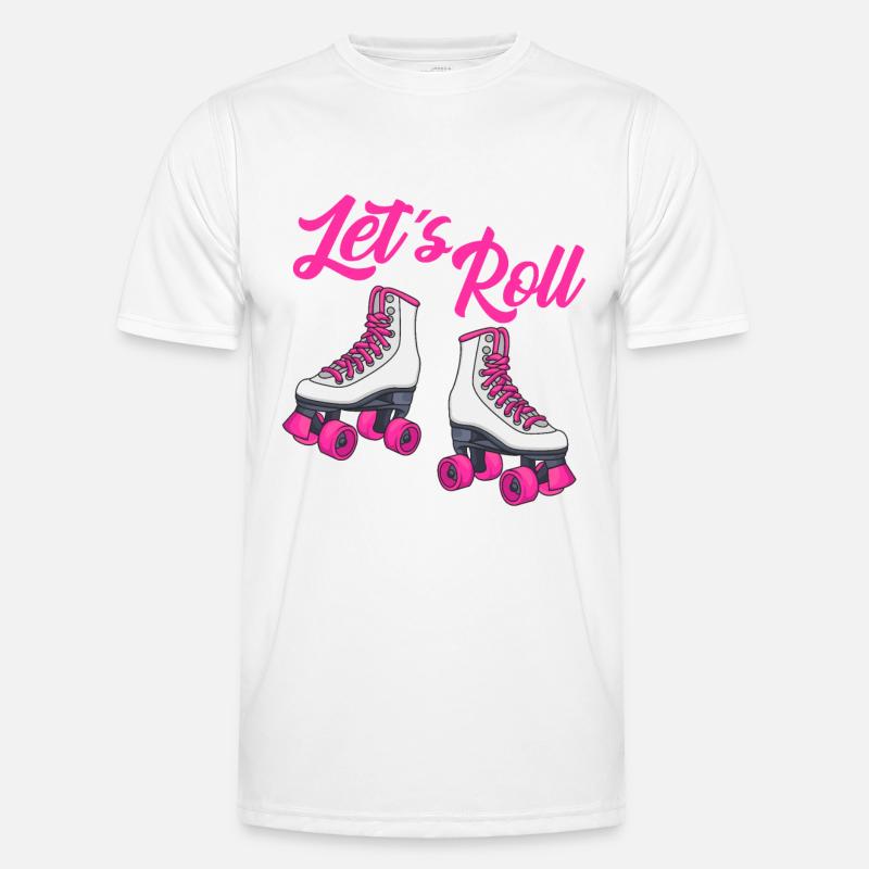 Rollschuh Shirt Rollschuhe Rollschuhfahrer Männer Funktions-T-Shirt