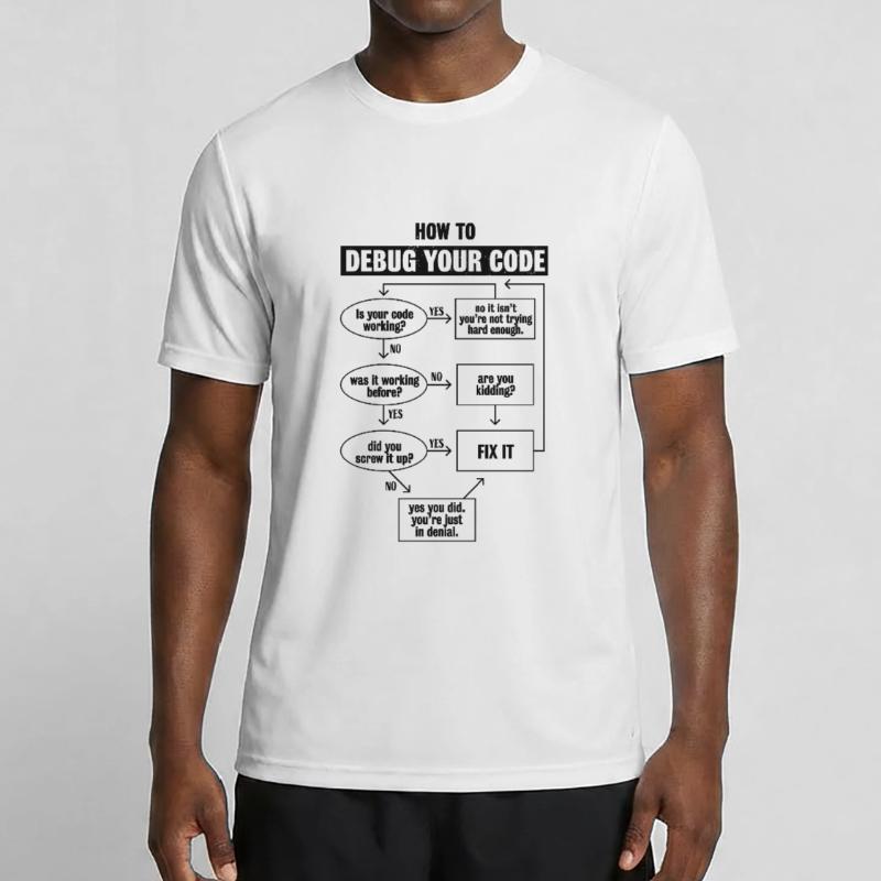 Programming Code Coding Funny Debug Gift Men's Functional T-Shirt