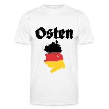 Osten DDR Ostdeutschland - Männer Funktions-T-Shirt - Weiß - Vorne - AI Model Male 178 dark (178cm)