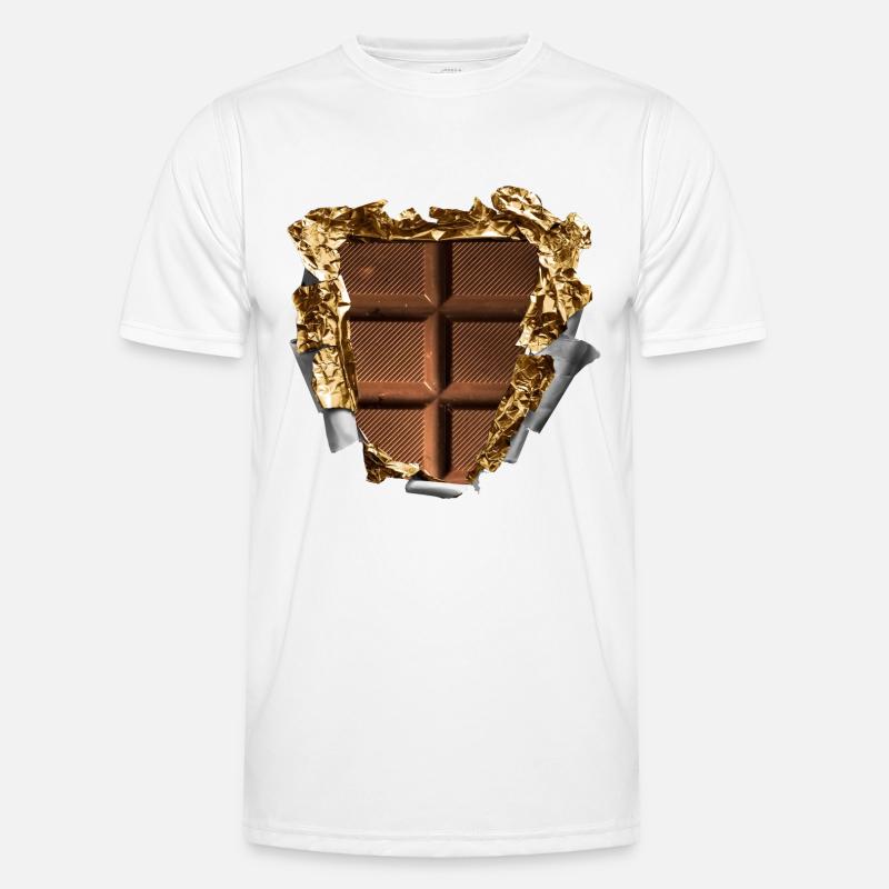 six pack schokolade Männer Funktions-T-Shirt