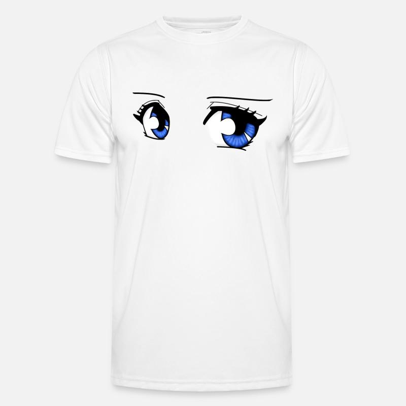 manga eyes - Men's Functional T-Shirt - white