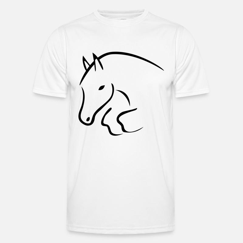 Springpferd Männer Funktions-T-Shirt