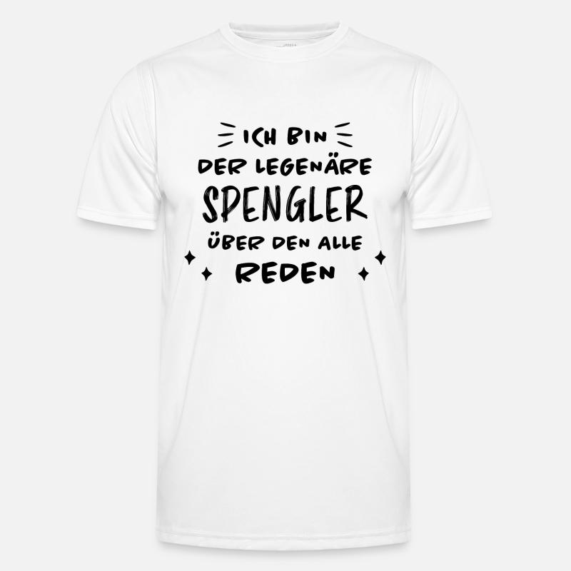 Spengler Beruf Lustiger Spruch Handwerker Geschenk Männer Funktions-T-Shirt