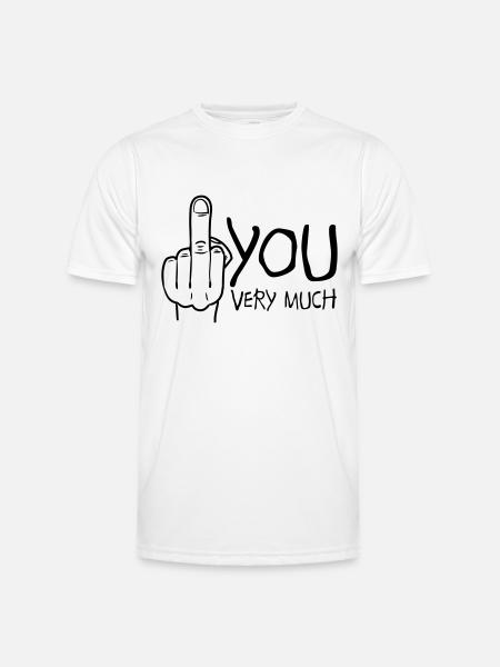 fuck you very much - Men's Functional T-Shirt - white