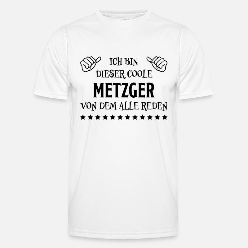 Metzger Beruf Lustiger Spruch Fleischer Geschenk Männer Funktions-T-Shirt