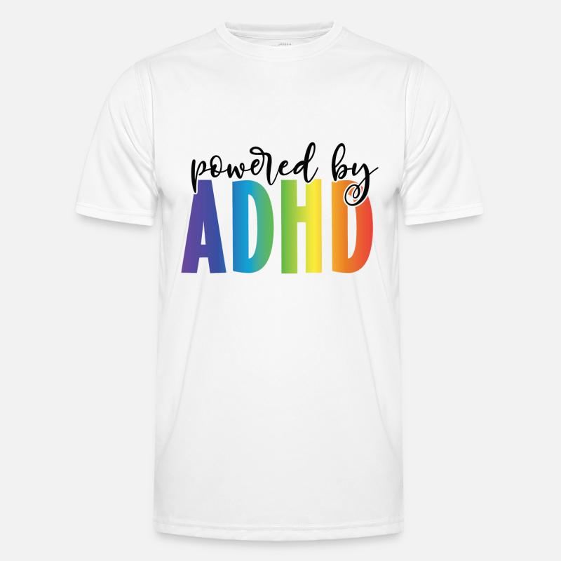 PoweredByADHD - Men's Functional T-Shirt - white