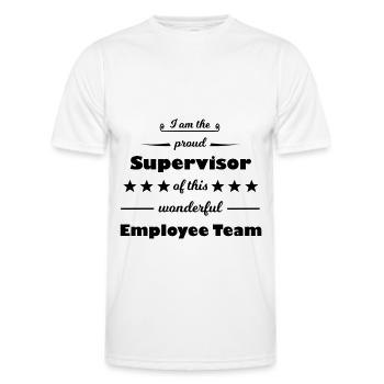 Manager - Men's Functional T-Shirt - white - Front - AI Model Male 178 dark (178cm)